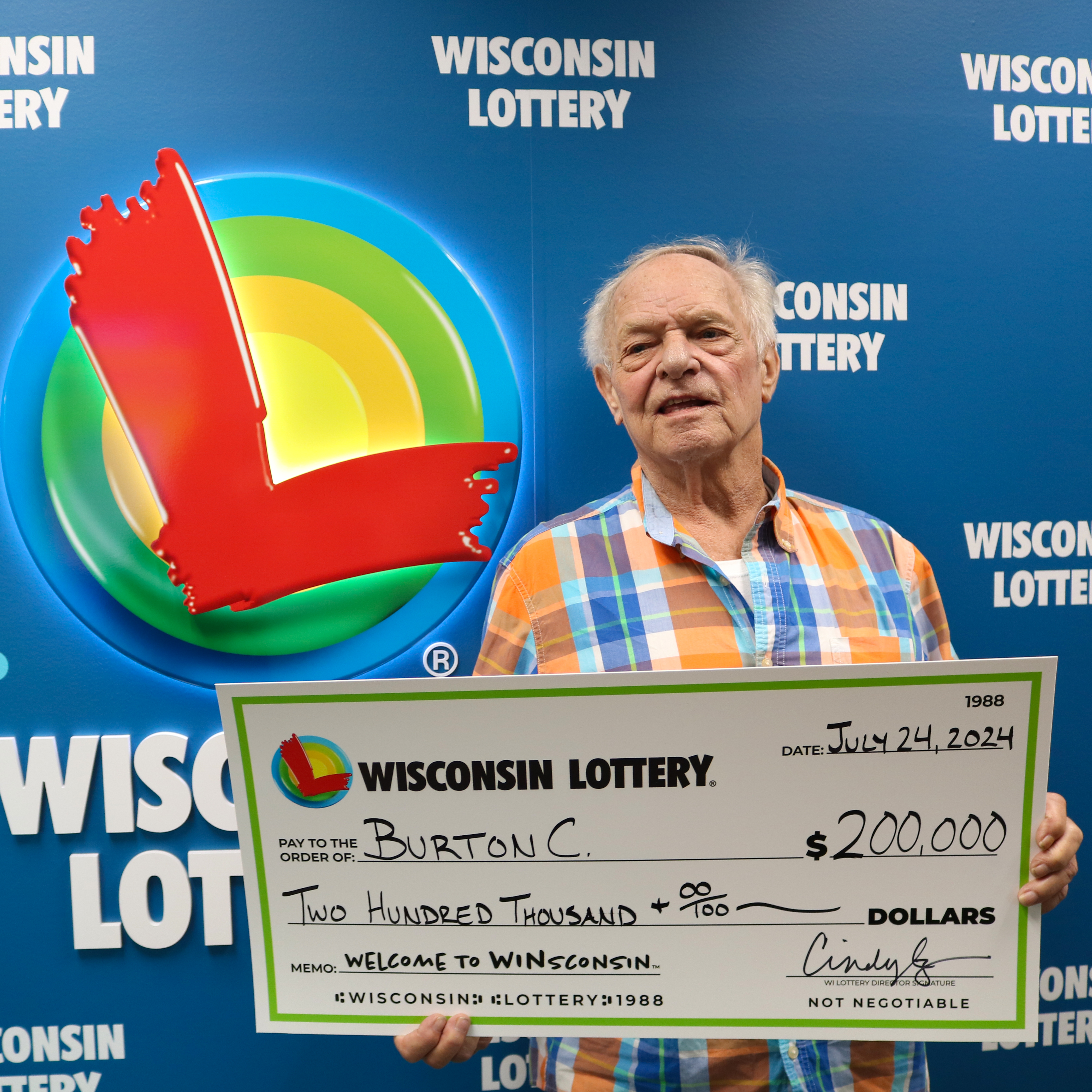 WISCONSIN WINNINGS Winner - BURTON C