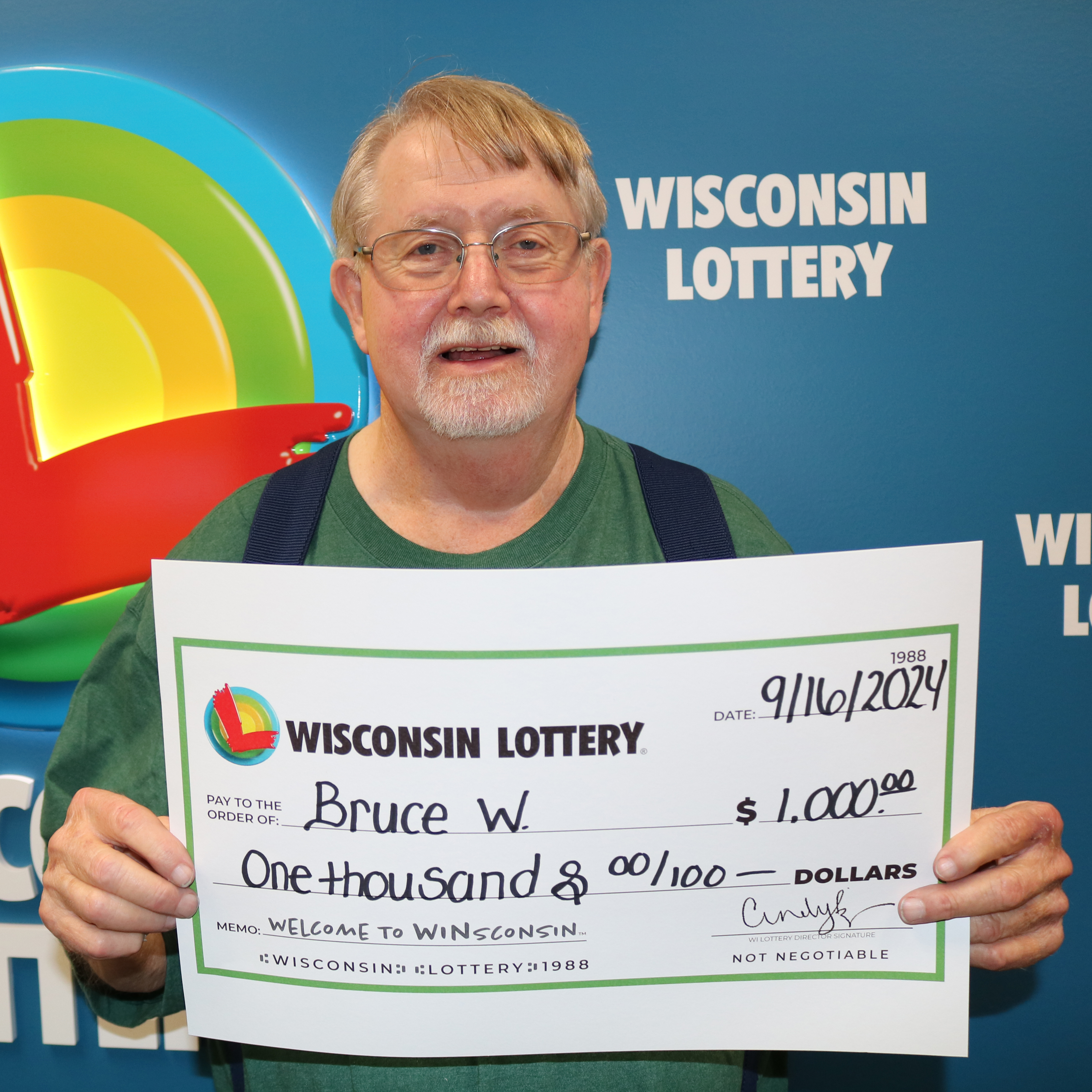 WISCONSIN WINNINGS Winner - BRUCE W