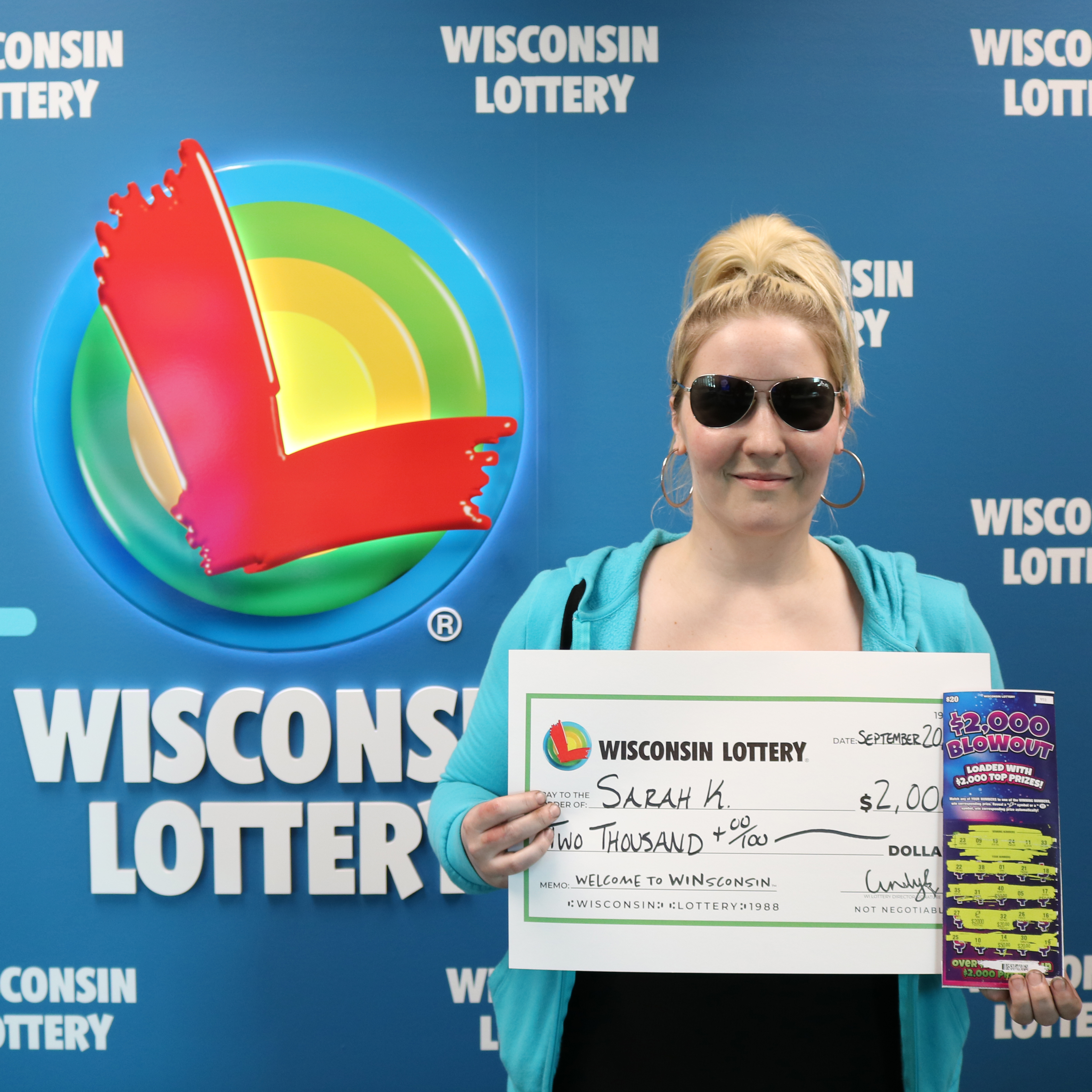 $2,000 BLOWOUT Winner - SARAH K