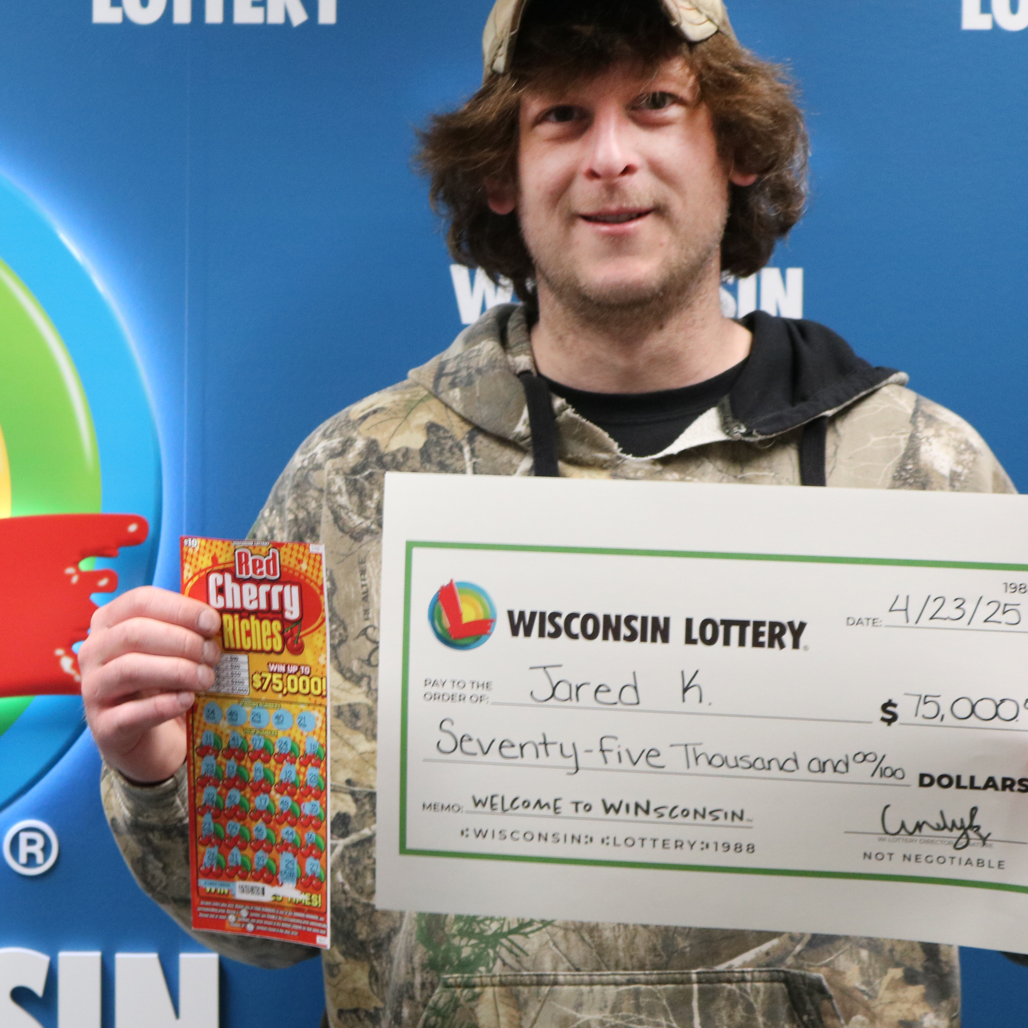 RED CHERRY RICHES Winner - JARED K