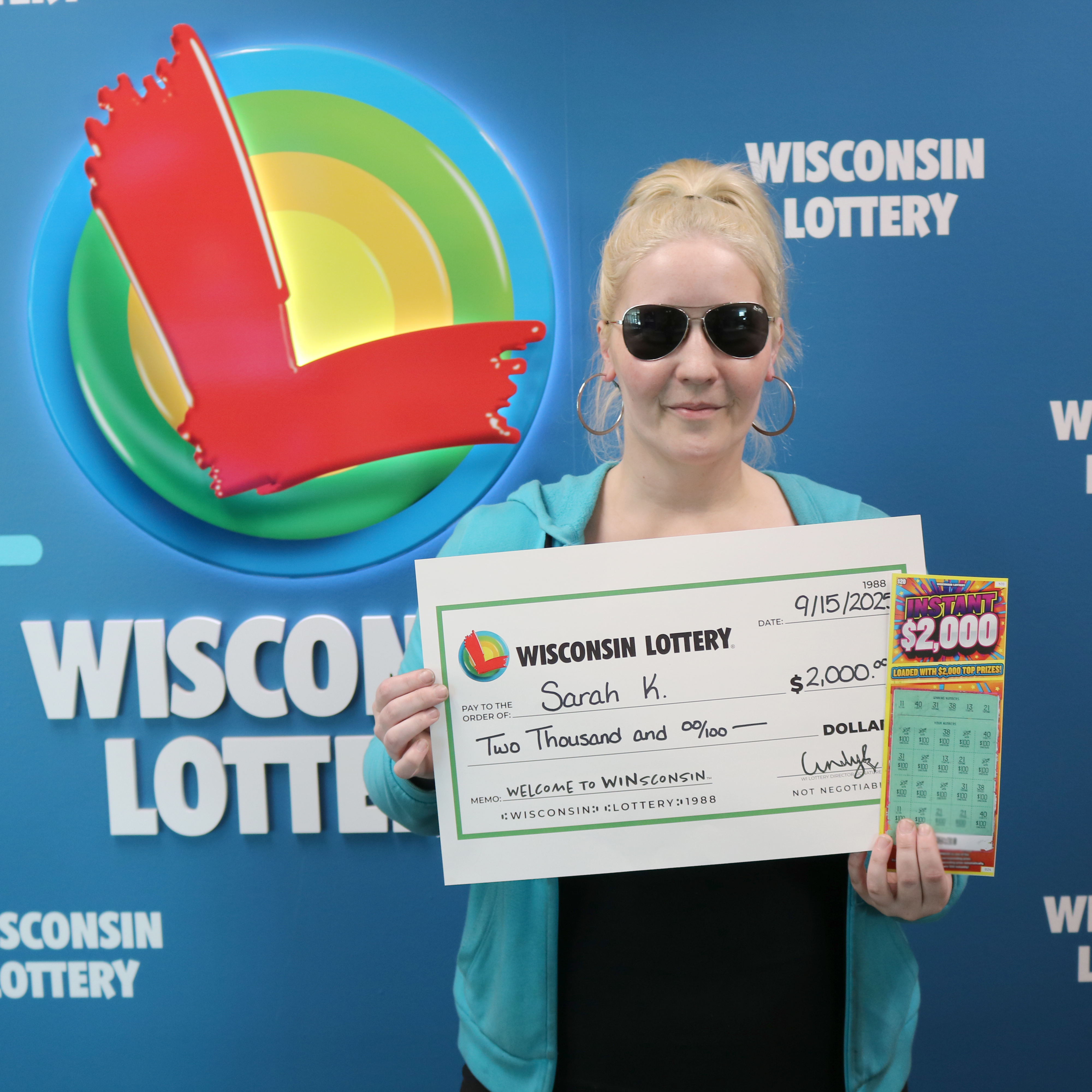 INSTANT $2,000 Winner - SARAH K