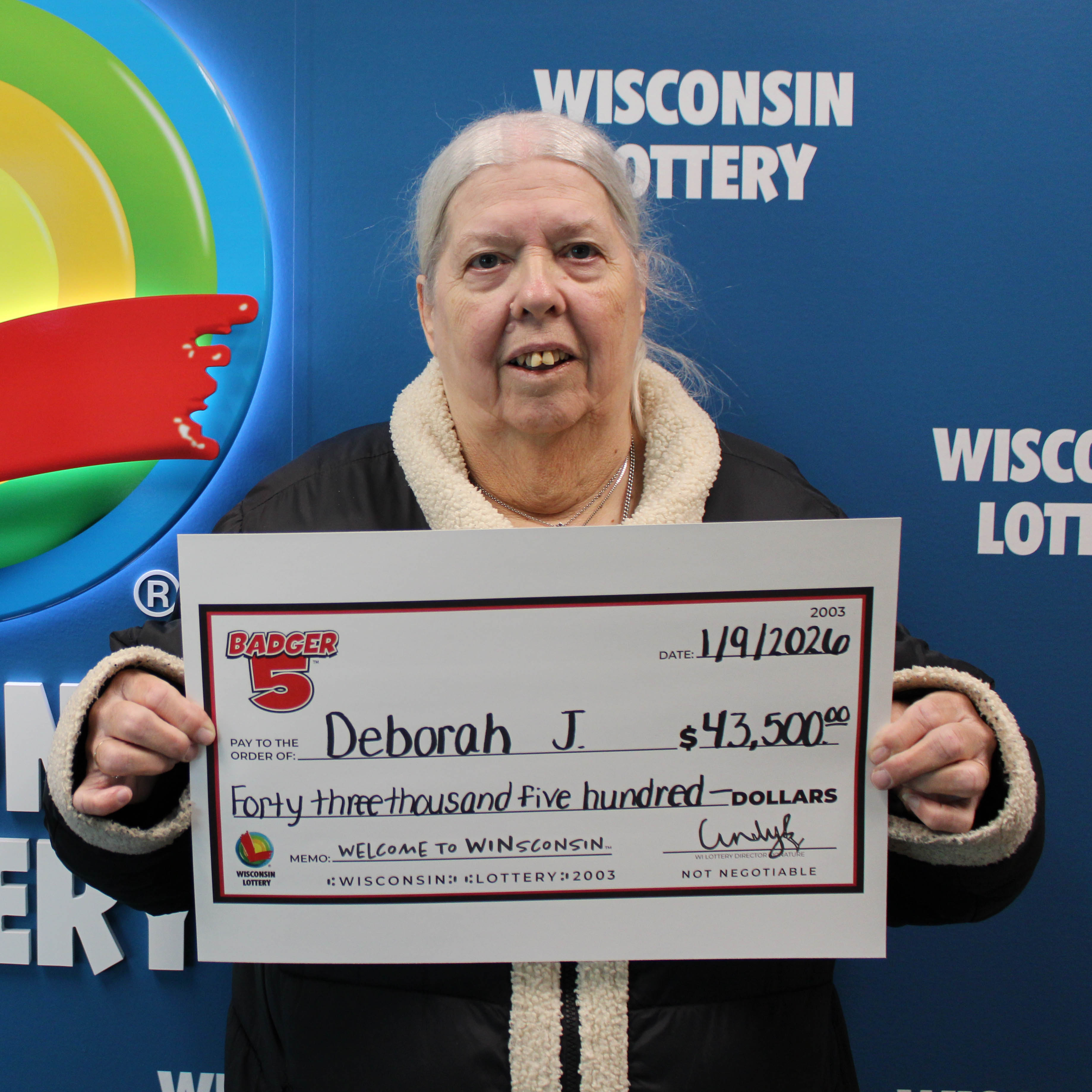 BADGER 5 Winner - DEBORAH J