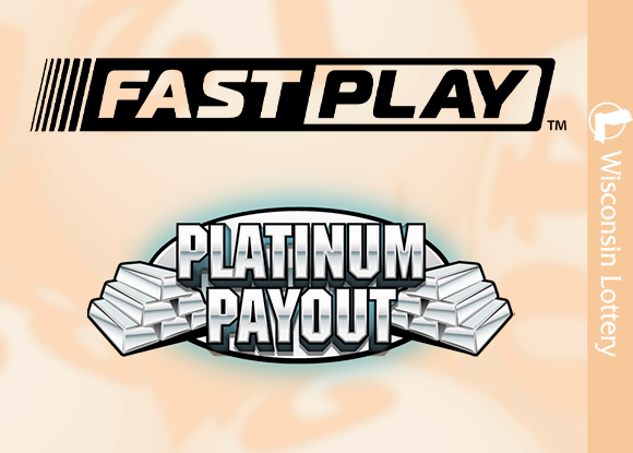 Wisconsin Lottery Fast Play Platinum Payout ticket