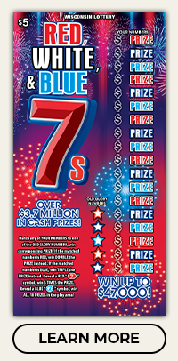 Red, White, & Blue 7s - WI Lottery