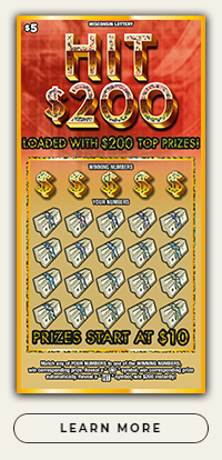 WI Lottery Hit $200 scratch game