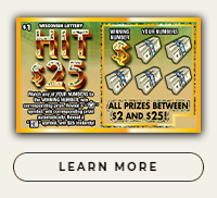 WI Lottery Hit $25 scratch game