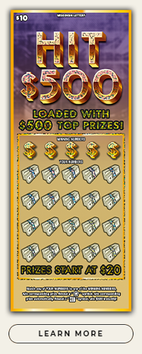 WI Lottery Hit $500 scratch game