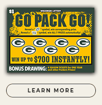 Go Pack Go instant scratch ticket