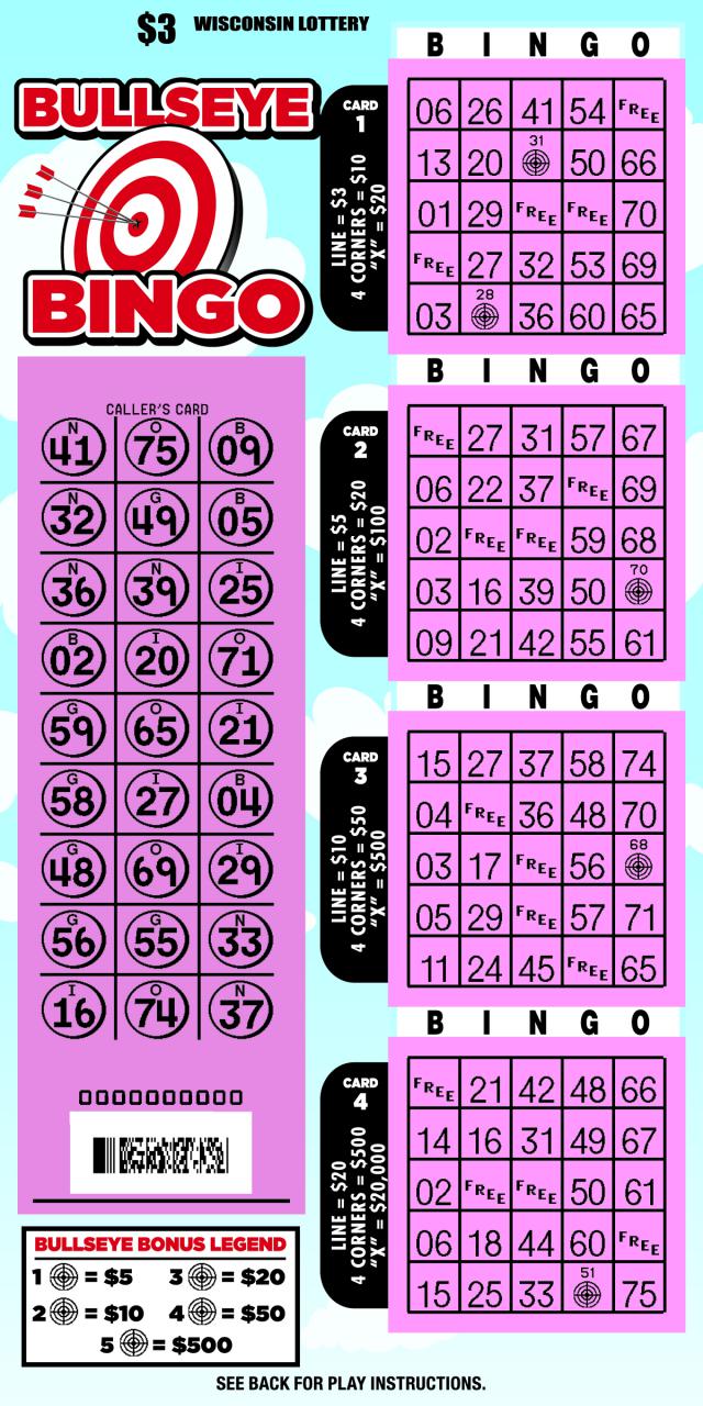 WI-Lottery-2153-Scratch-Game-Bullseye-Bingo-Scratched 