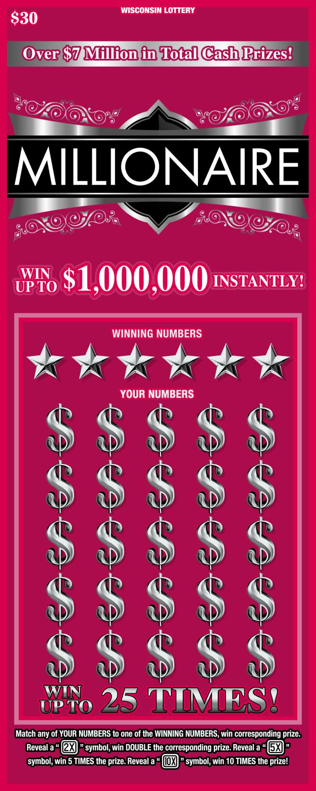 Wi Megabucks Past Winning Numbers   2167.Millionaire 