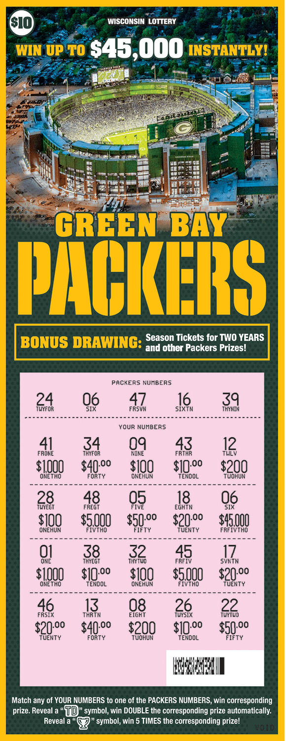 PACKERS (2273)  Wisconsin Lottery