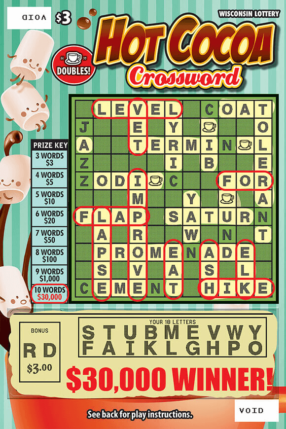 HOT COCOA CROSSWORD (2221) Wisconsin Lottery