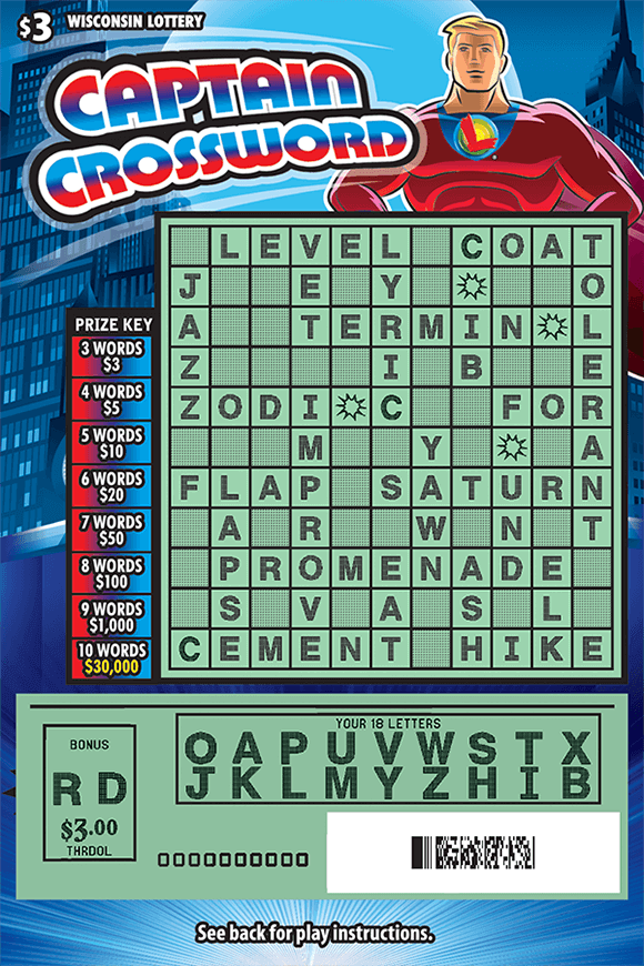 CAPTAIN CROSSWORD (2356) Wisconsin Lottery