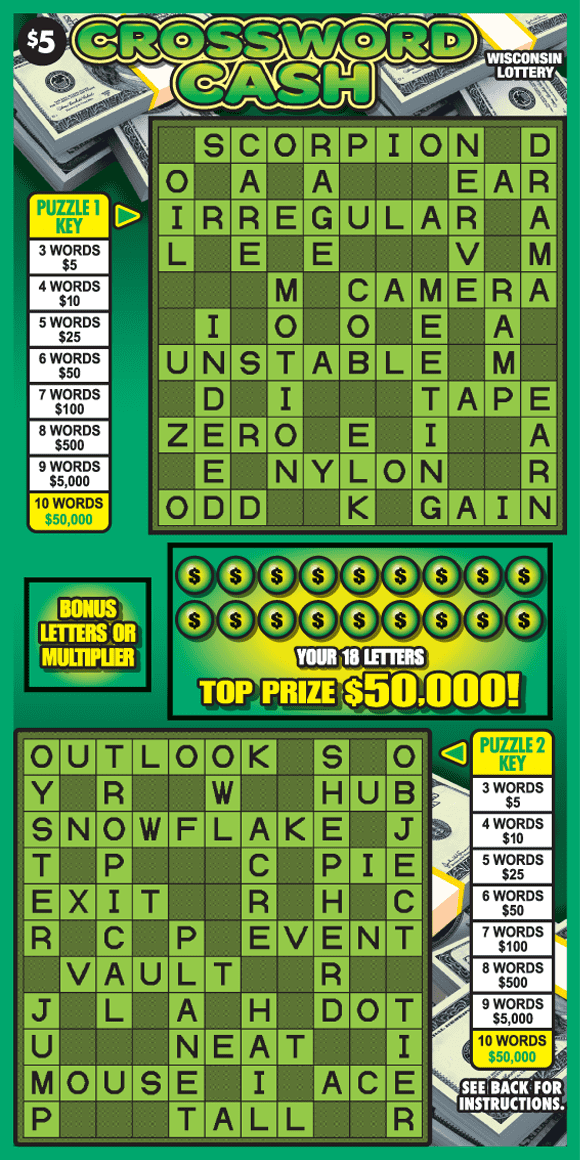 500000 Cashword Corners 2023, Games