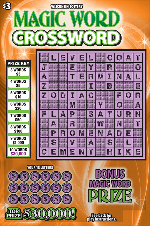 MAGIC WORD CROSSWORD (2486) Wisconsin Lottery