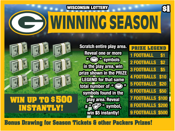 PACKERS (2472)  Wisconsin Lottery