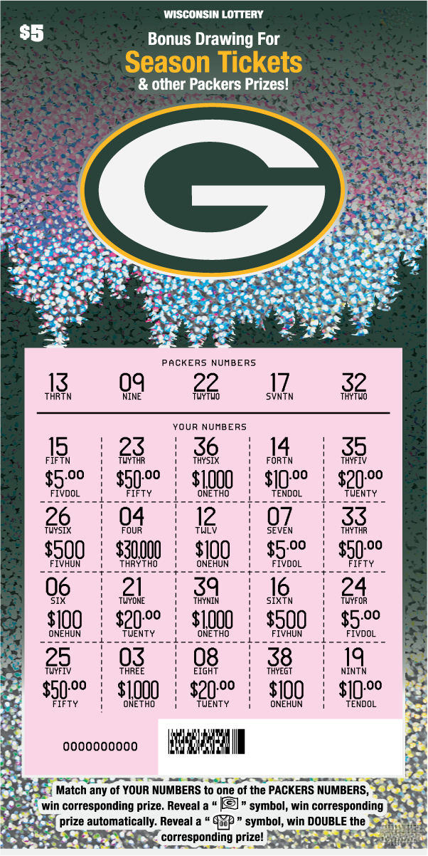 PACKERS (2472)  Wisconsin Lottery