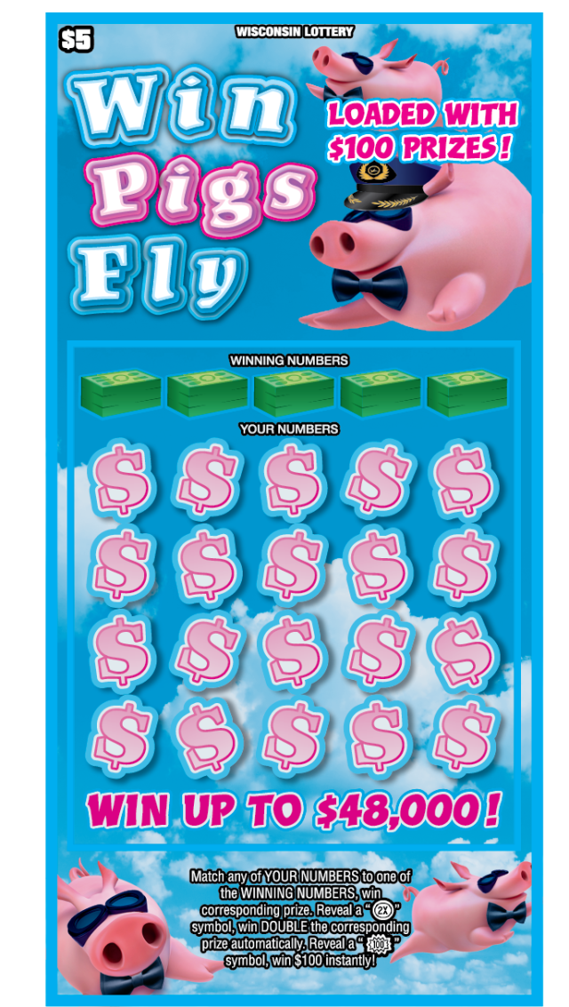 WIN PIGS FLY (2569) | Wisconsin Lottery