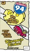 Wisconsin Riches instant scratch ticket from Wisconsin Lottery - unscratched