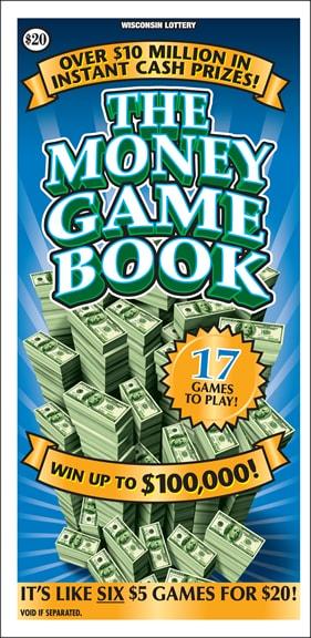 The Money Game Book instant scratch ticket from Wisconsin Lottery - unscratched