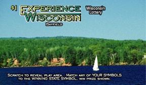 Experience Wisconsin Bayfield instant scratch ticket from Wisconsin Lottery - unscratched