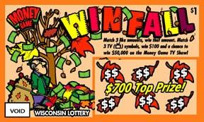 Winfall instant scratch ticket from Wisconsin Lottery - unscratched