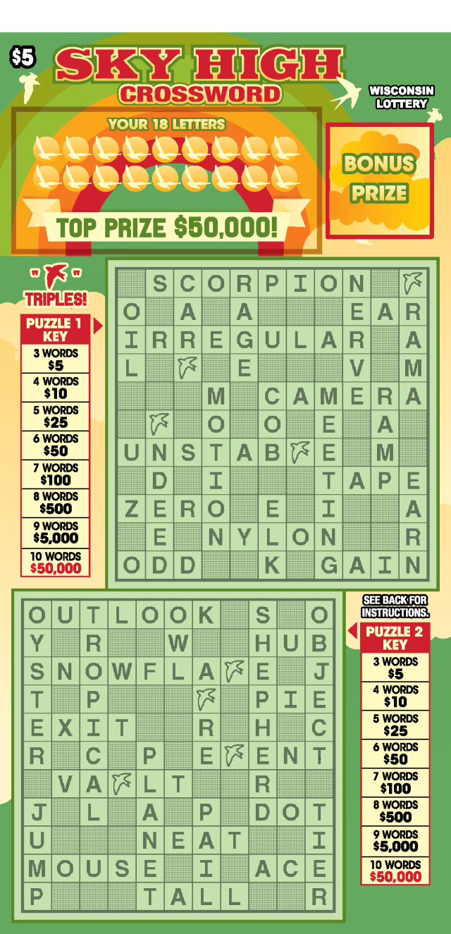 500000 Cashword Corners 2021, Games