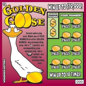 Golden Goose instant scratch ticket from Wisconsin Lottery - unscratched