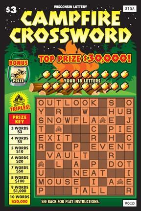 CAMPFIRE CROSSWORD (607) Wisconsin Lottery