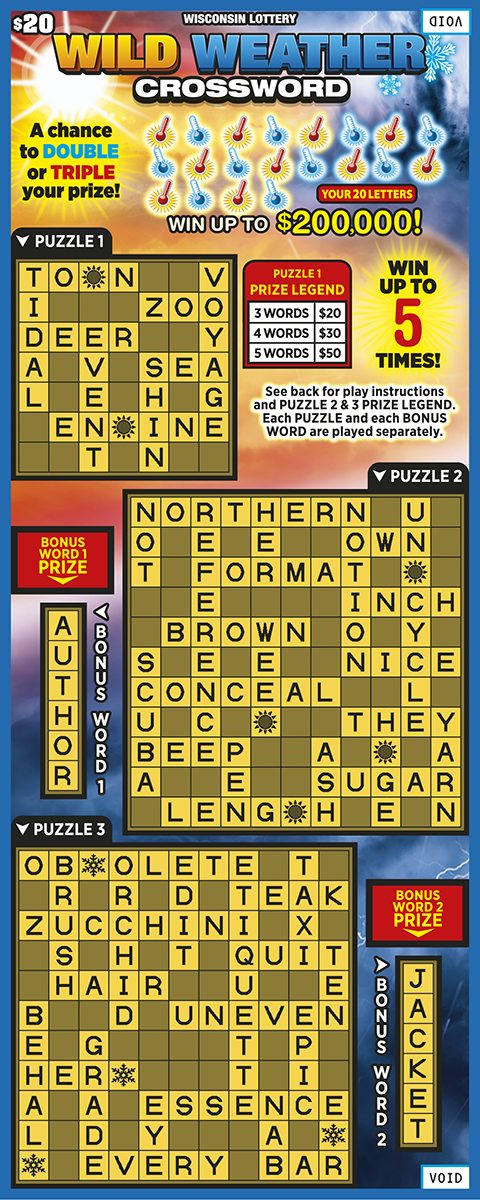 Image of WILD WEATHER CROSSWORD (2638)