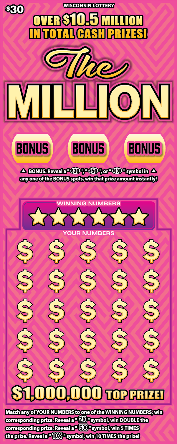 THE MILLION scratch game from Wisconsin Lottery