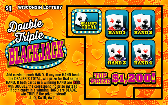 Wisconsin Scratch Game, Double Triple Blackjack.
