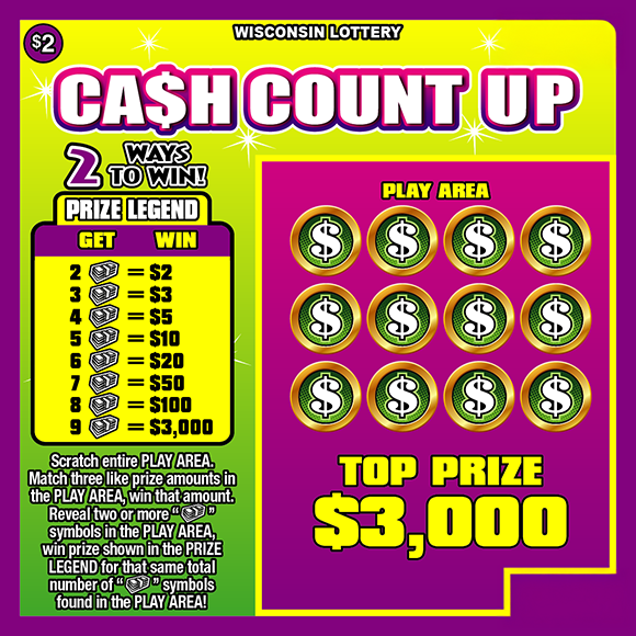 Cash Count Up WI Scratch Game Wisconsin Scratch Game, Cash Count Up.