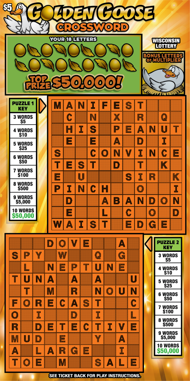 GOLDEN GOOSE CROSSWORD image