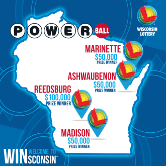 Powerball wins - Madison, Marinette, Ashwaubenon, Reedsburg
