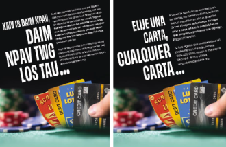 Pick a Card campaign in Spanish and Hmong